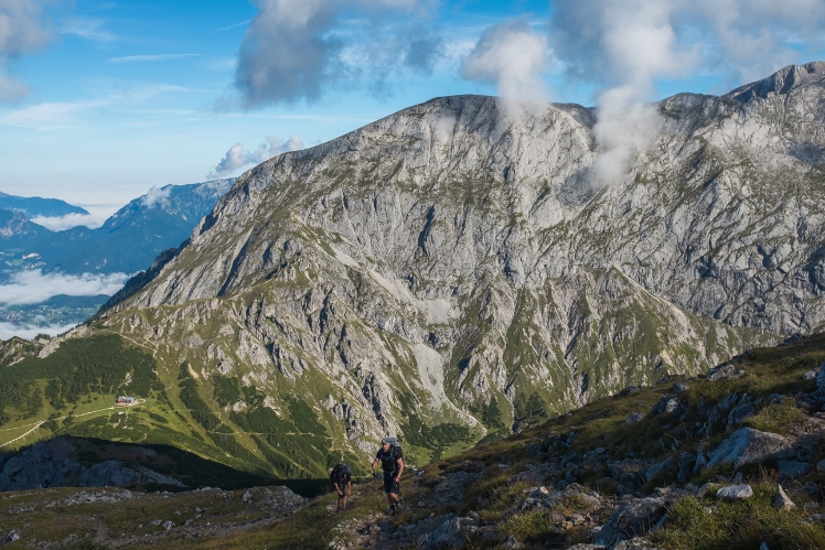 auf dem Schneibstein mit Blick zum Hohen Göll