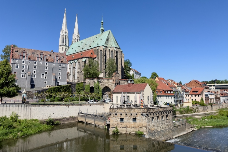 IMG_9745 Pfarrkirche St. Peter und Paul in Görlitz von der Altstadtbrücke